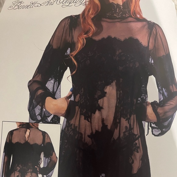 NWT Love and Peace mesh and lace lingerie dress - Picture 4 of 4